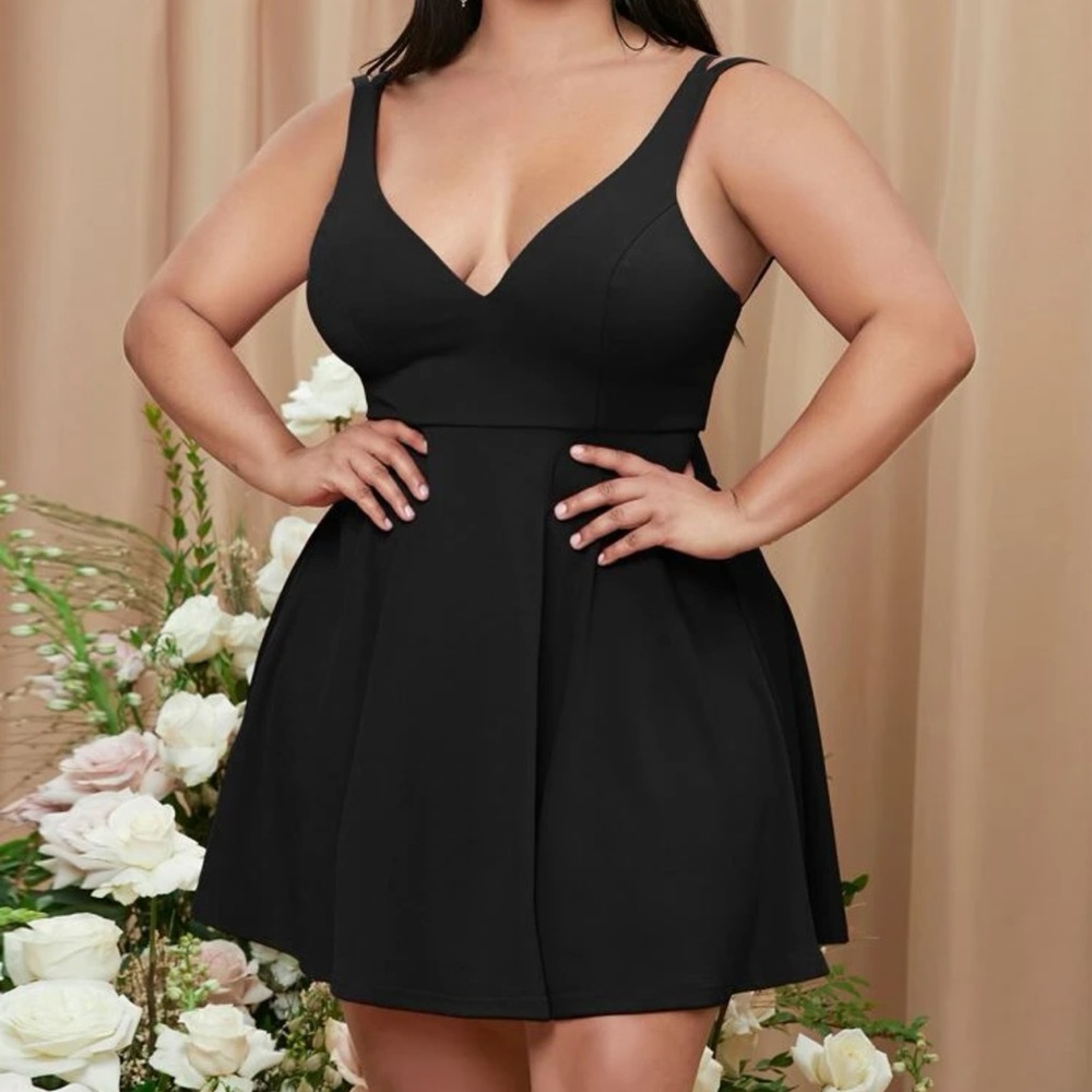 Double strap skater dress